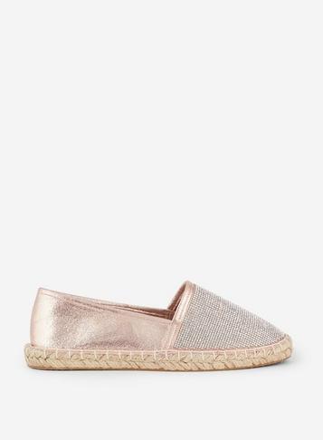 Dorothy Perkins Rose Gold 'cindy' Espadrilles