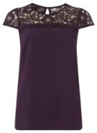 Dorothy Perkins *billie & Blossom Tall Purple Lace Shell Top