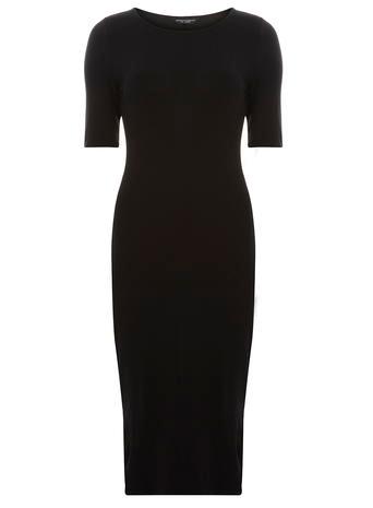 Dorothy Perkins *tall Black Midi Boycon Dress