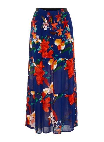 *vero Moda Pink Floral Print Pleated Skirt