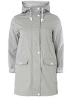 Dorothy Perkins Grey Button Front Raincoat