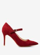 Dorothy Perkins Red Microfibre Elisha Court Shoes