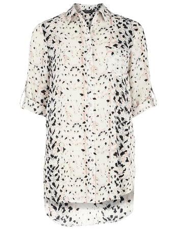 Dorothy Perkins Cream Leopard Print Shirt