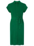 Dorothy Perkins *tall Emerald Shirt Dress