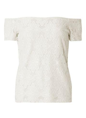 Dorothy Perkins Ivory Lace Bardot Top