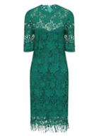 Dorothy Perkins *paper Dolls Jade Green High Neck Dress