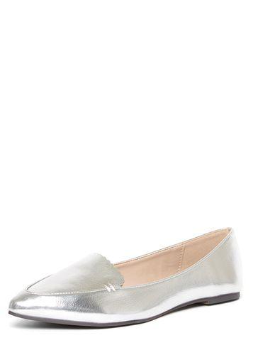 Dorothy Perkins Silver 'penelope' Scallop Pumps