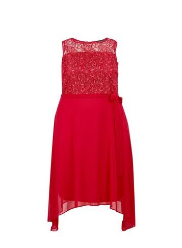 *billie & Blossom Curve Coral Skater Dress