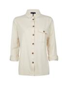 Dorothy Perkins Stone Button Utility Shirt