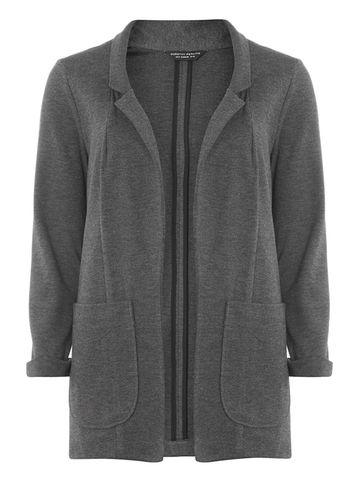 Dorothy Perkins Charcoal Ponte Blazer