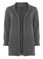 Dorothy Perkins Charcoal Ponte Blazer