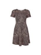 Dorothy Perkins Petite Black Animal Print T-shirt Dress