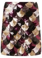 Dorothy Perkins Scallop Sequin Mini Skirt