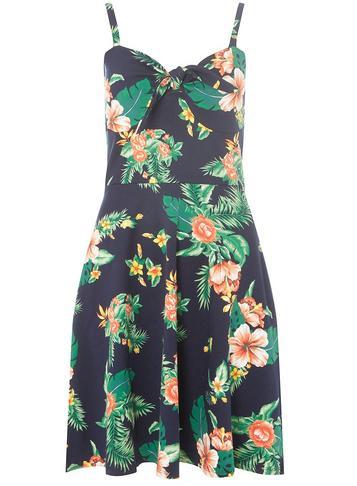 Dorothy Perkins Navy Floral Print Strappy Camisole Sundress
