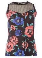 Dorothy Perkins Petite Multi Floral Lace Shell Top