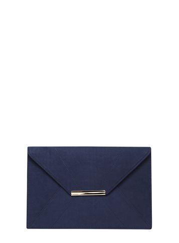 Dorothy Perkins Navy Envelope Clutch Bag