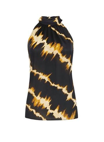 Dorothy Perkins Multi Colour Tie Dye Print Halter Neck Top