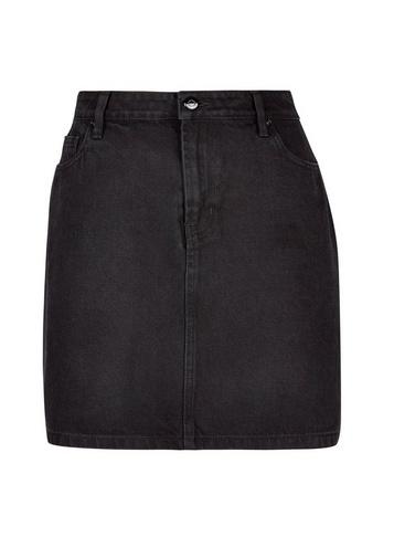 Dorothy Perkins Black Denim Mini Skirt