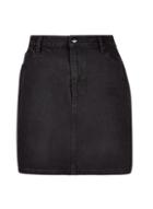 Dorothy Perkins Black Denim Mini Skirt