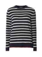 Dorothy Perkins *tall Navy And Ivory Striped Tie Side Jumper