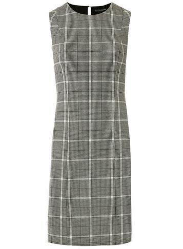 Dorothy Perkins Grey Checked Sleevless Shift Dress