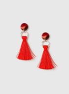Dorothy Perkins Red Resin Mini Tassel Earrings