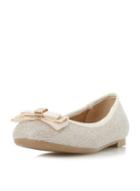 Dorothy Perkins *head Over Heels By Dune Gold Honor Flat Shoes