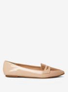 Dorothy Perkins Nude Pu Pointed Laisley Loafers