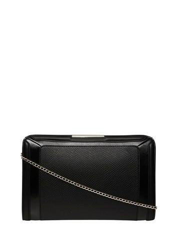 Dorothy Perkins Black Panel Structured Clutch Bag