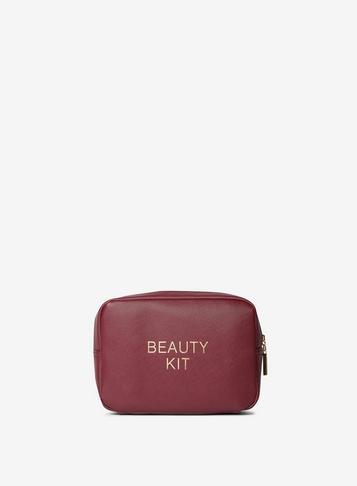 Dorothy Perkins Burgundy Slogan Makeup Bag