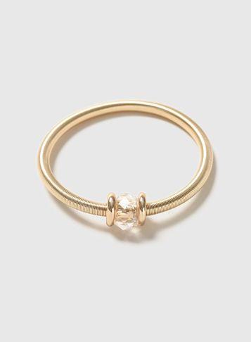 Dorothy Perkins Gold Facet Spring Bracelet