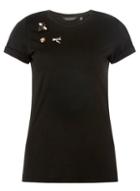 Dorothy Perkins Black Embellished Bee T-shirt