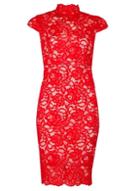 Dorothy Perkins *tfnc Red Lace Bodycon Dress