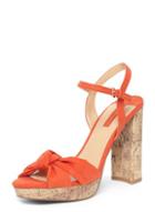 Dorothy Perkins Coral 'siri' Knot Cork Sandals