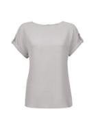 Dorothy Perkins Silver Button T-shirt