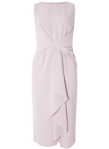*luxe Blush Frill Manipulated Dress
