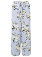 Dorothy Perkins Blue Floral Print Palazzo Trousers