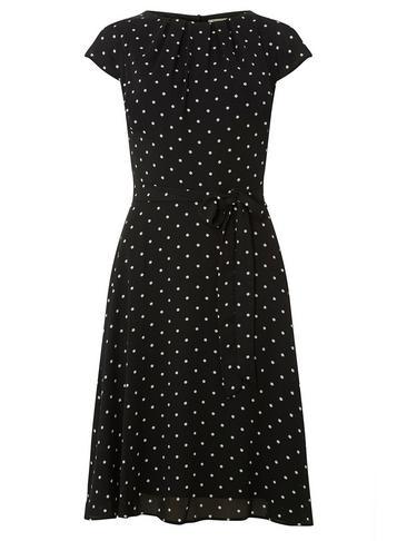 Dorothy Perkins *billie & Blossom Tall Ivory Spot Crepe Dress