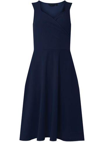 Dorothy Perkins *tall Navy Sweetheart Mini Wrap Dress