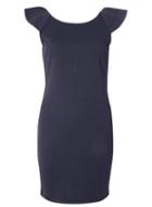 Dorothy Perkins *vila Navy Frill Back Bodycon Dress