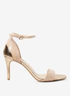 Dorothy Perkins Wide Fit Nude 'bravo' Heeled Sandals