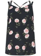 Dorothy Perkins *dp Curve Black Crossover Camisole Top