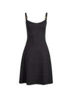 Dorothy Perkins Black Fit And Flare Cotton Blend Dress