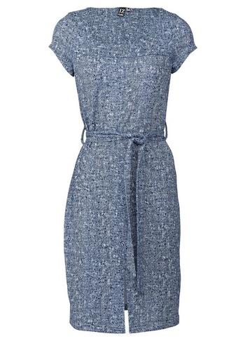 *izabel London Blue Tie Waist Shift Dress