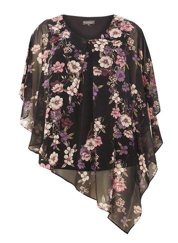 Dorothy Perkins *billie & Blossom Curve Floral Print Overlay Blouse
