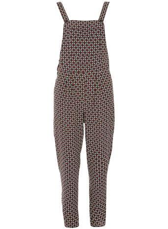 Dorothy Perkins Black And Red Pinafore Jumpsuit