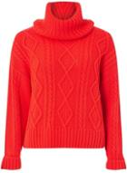 Dorothy Perkins Red Diamond Cable Jumper