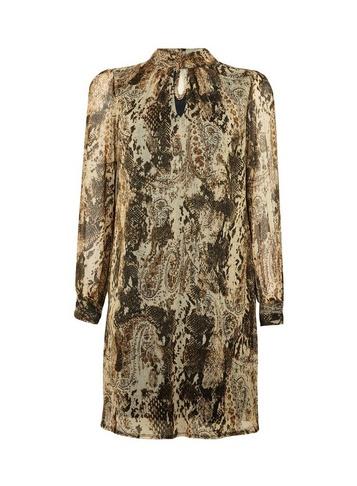 *billie & Blossom Petite Multi Coloured Snake Print Shift Dress