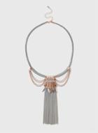 Dorothy Perkins Fabric Wrap Tassel Necklace