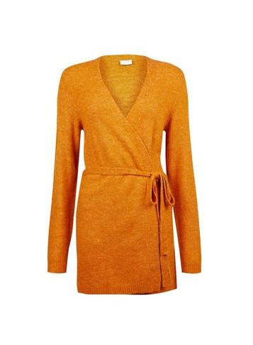 *vila Yellow Bleted Knit Cardigan